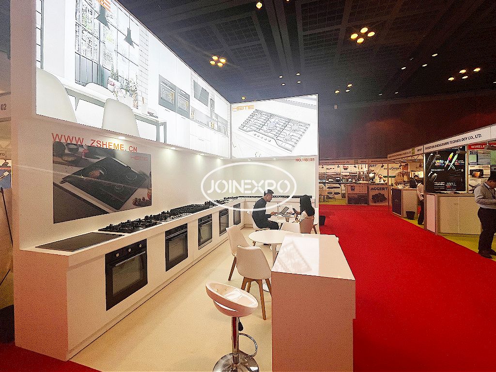 迪拜家居行業(yè)展臺設(shè)計(jì)搭建-和美電器優(yōu)雅亮相迪拜家居展